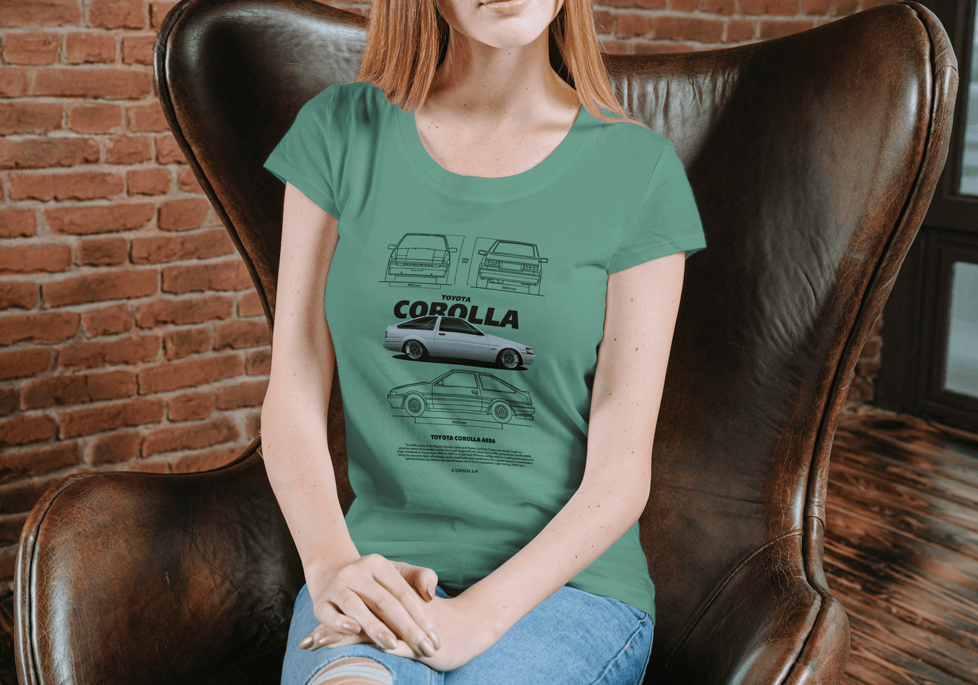 Bold graphic car design tee featuring speed and racing theme