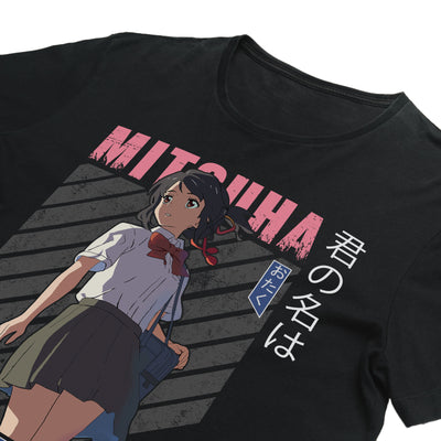 Mitsuha Miyamizu Anime T-Shirt – Kimi no Na Wa | Your Name Graphic Otaku Tee
