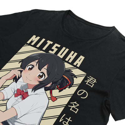 Unisex Mitsuha Miyamizu T-Shirt styled in casual streetwear