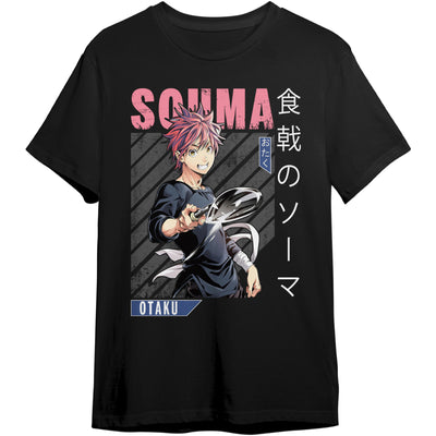 Souma Yukihira Otaku Anime Graphic Tee from Food Wars Shokugeki no Soma, unisex cotton shirt for anime fans"