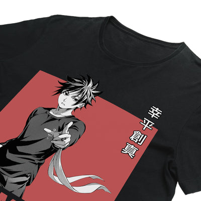 Unisex Souma Yukihira T-Shirt styled in casual streetwear