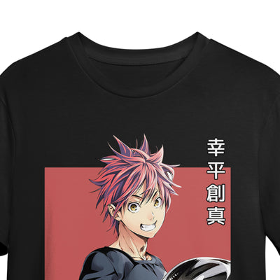 Souma Yukihira Cooking Pose Anime Tee – Food Wars Graphic Shirt