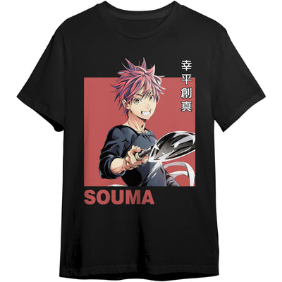 Souma Yukihira Cooking Pose Anime Tee – Food Wars Graphic Shirt