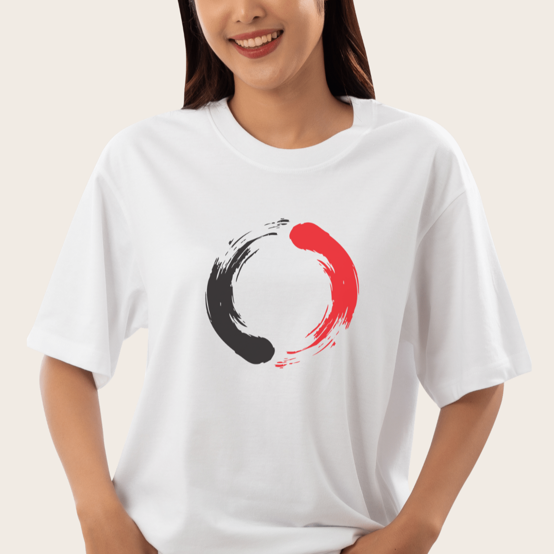 Unisex Minimalist Graphic Tee inspired by Japanese ink art